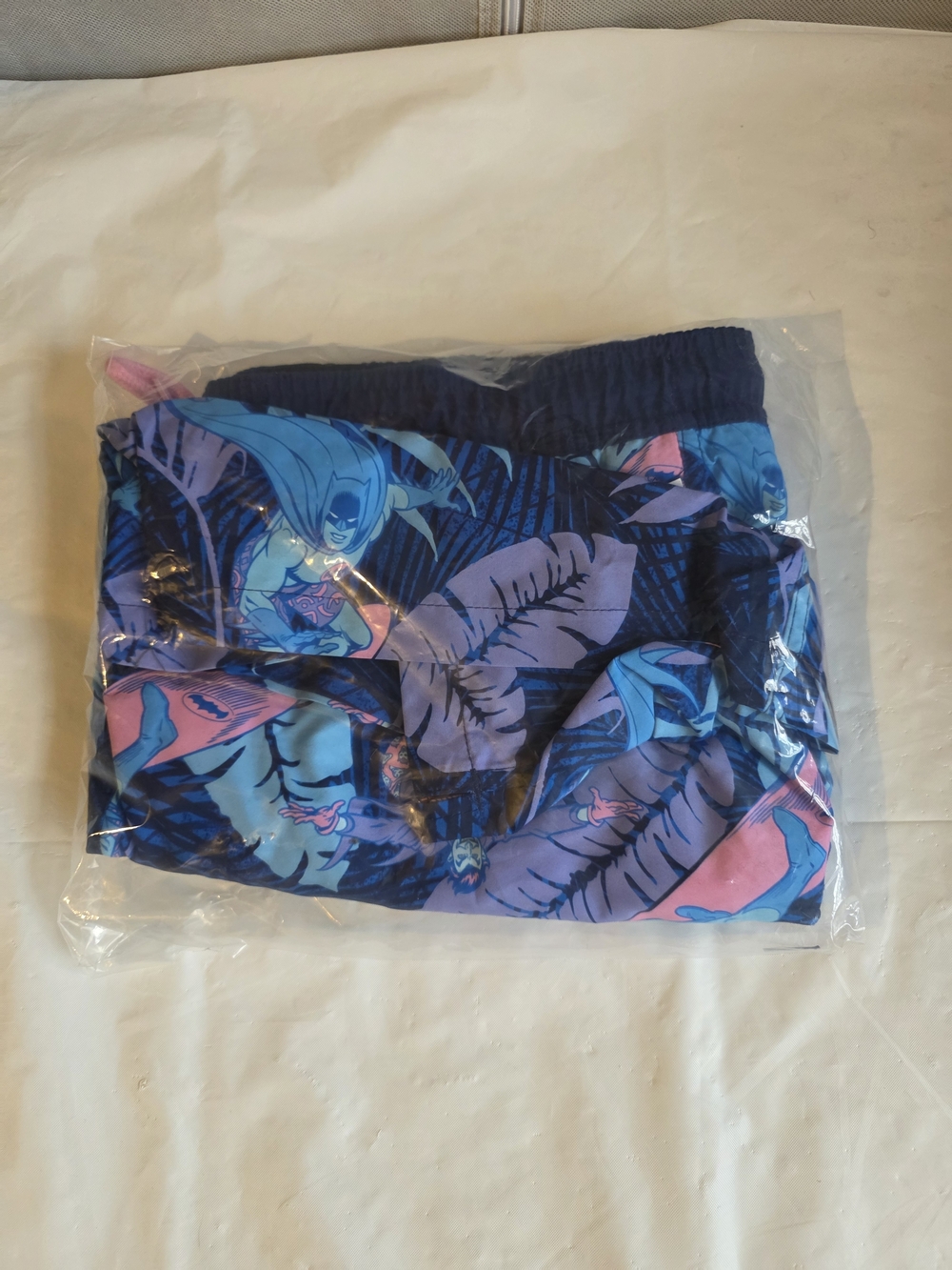 Men's Batman And Joker Print Swim Trunks - Picture 3 of 4
